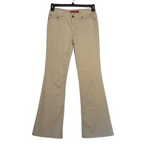 SO Stretch Boot Cut Flare Low-rise Khaki Beige Pants Women's Size 5 Long